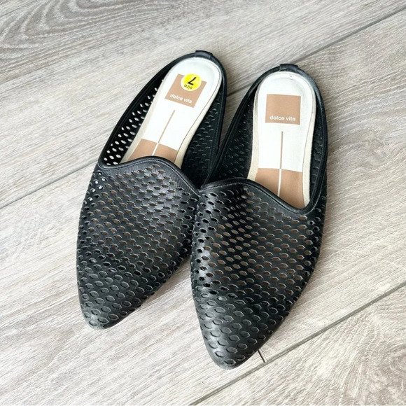 Dolce Vita  Grant Perf Perforated Slip On Mules - Picture 1 of 9